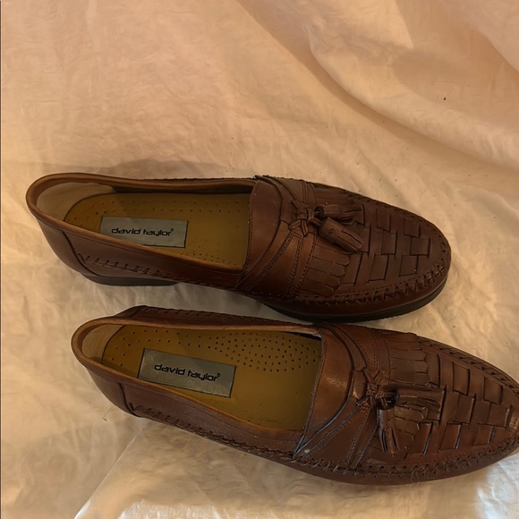 David Taylor Brown Leather Loafers main image 4